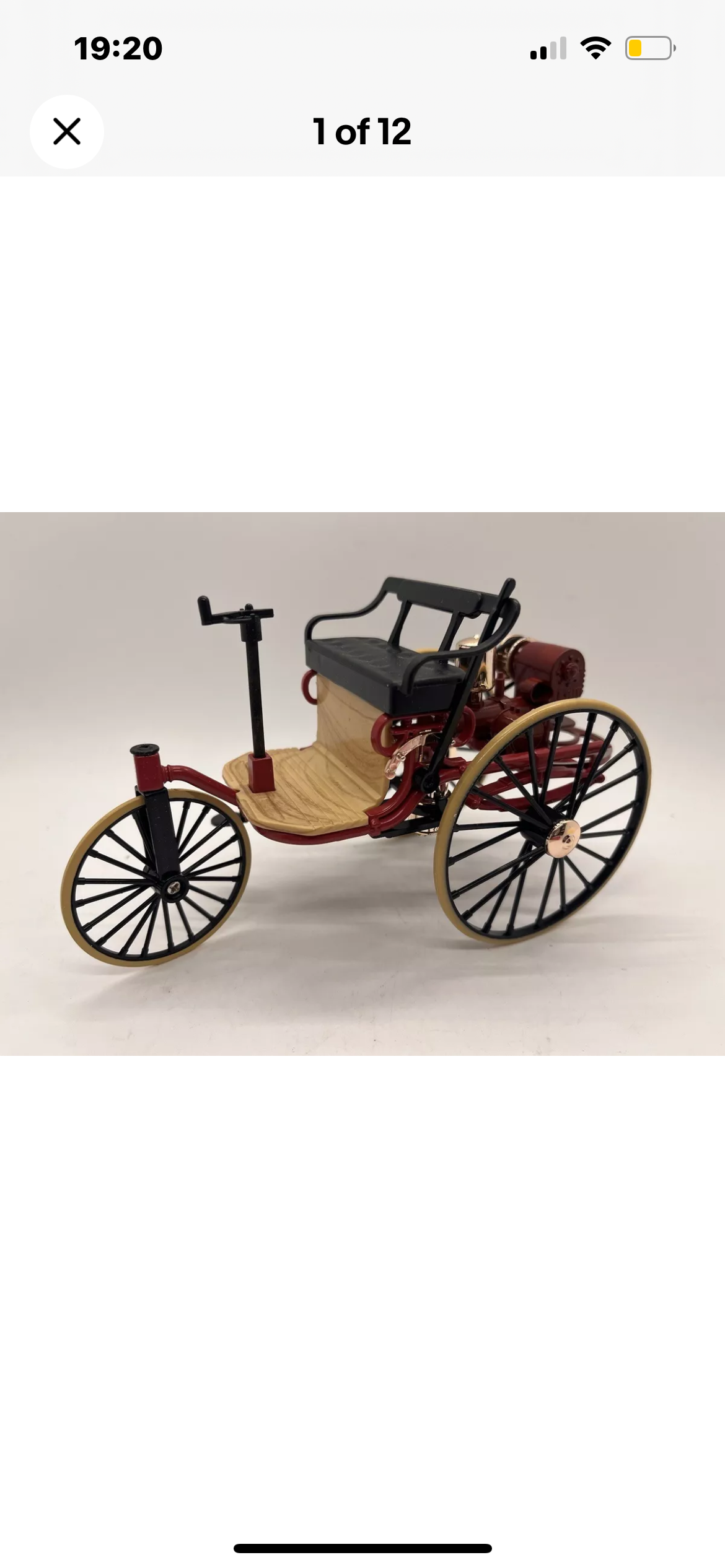 Dolls house new Victorian car in box