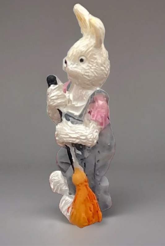 Dolls house ornamental resin Reggie rabbit
