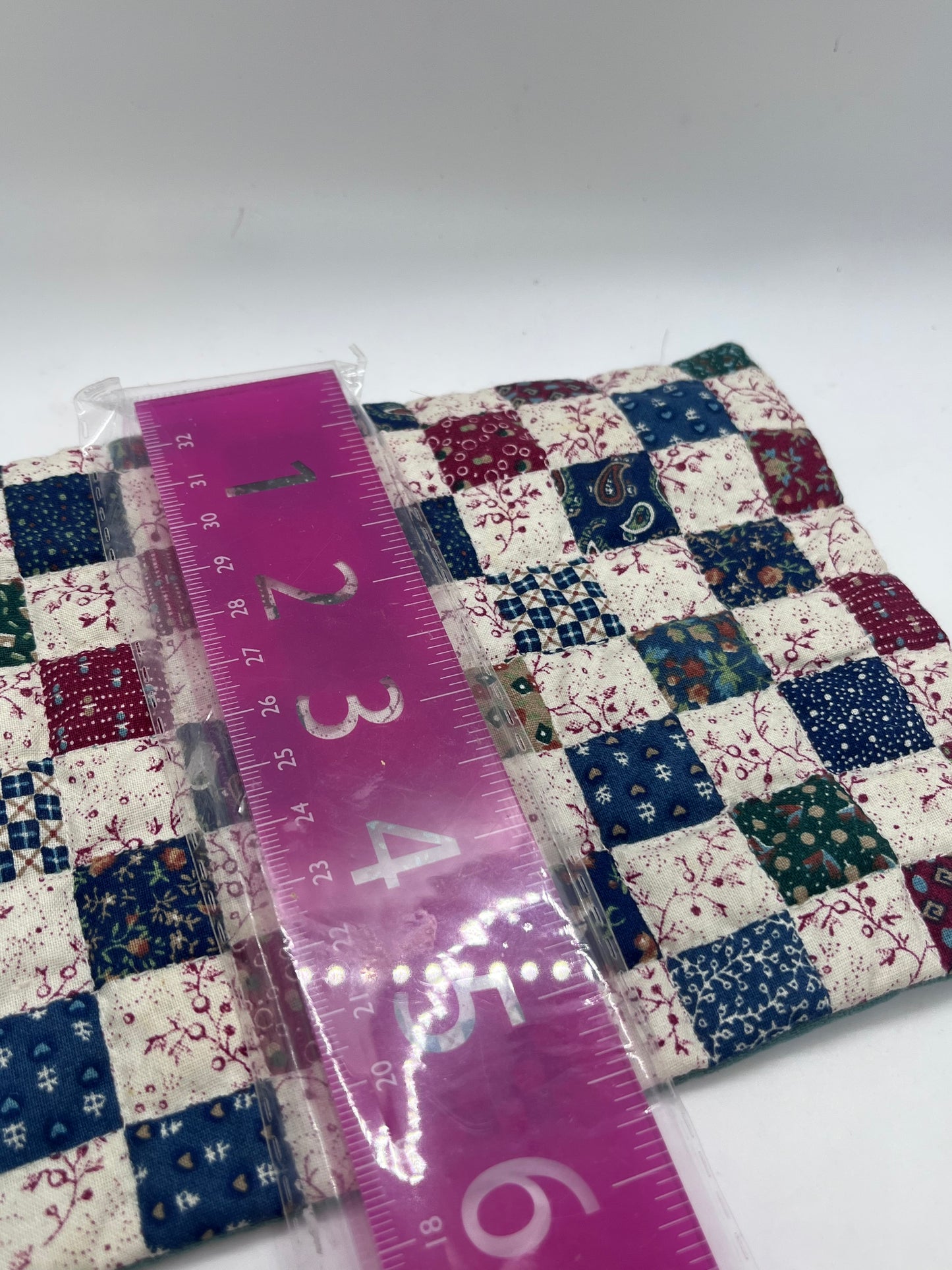 Dolls house bedding patchwork quilt double handmade??