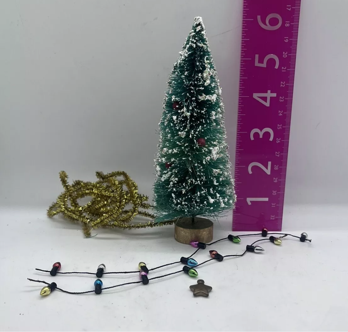 Dolls house Christmas tree & accessories ready to decorate 6 inch