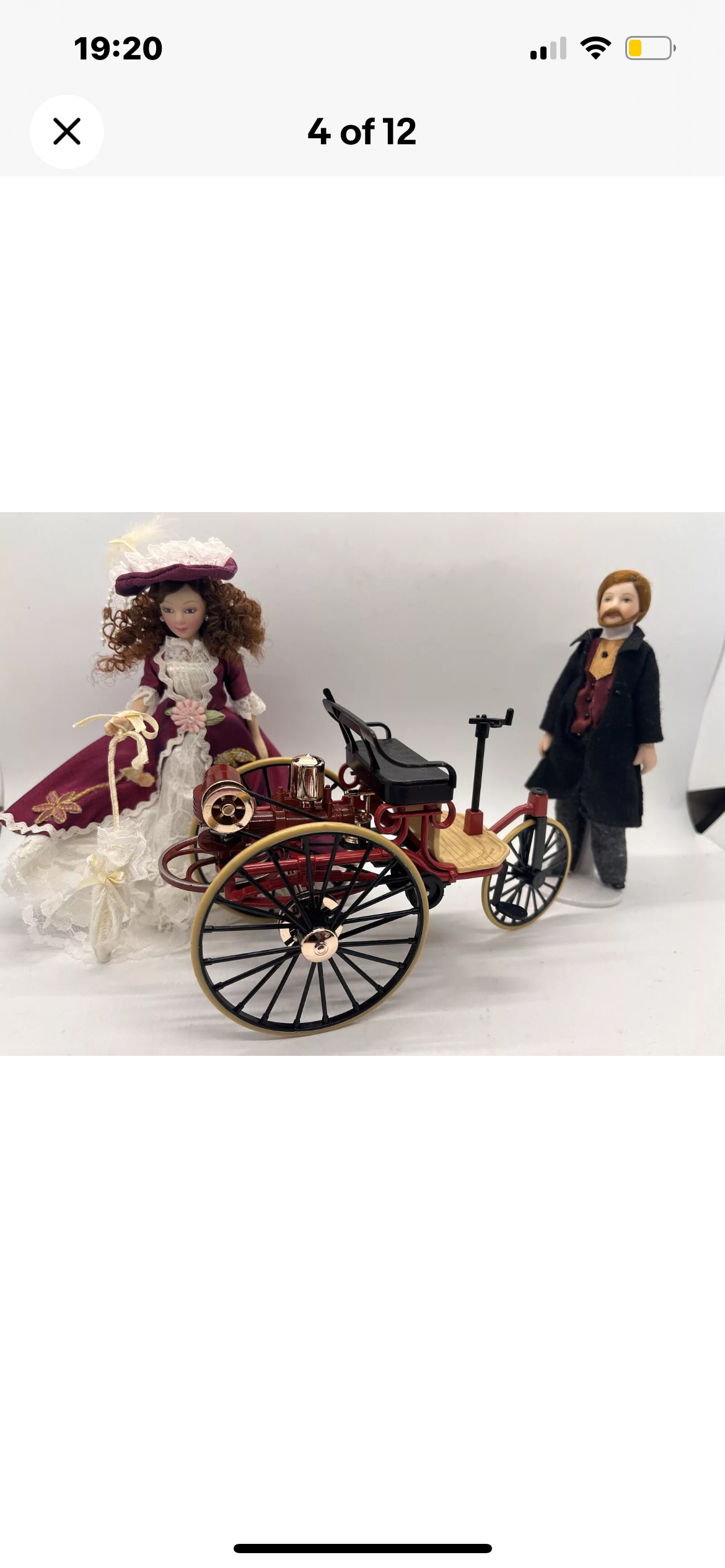 Dolls house new Victorian car in box