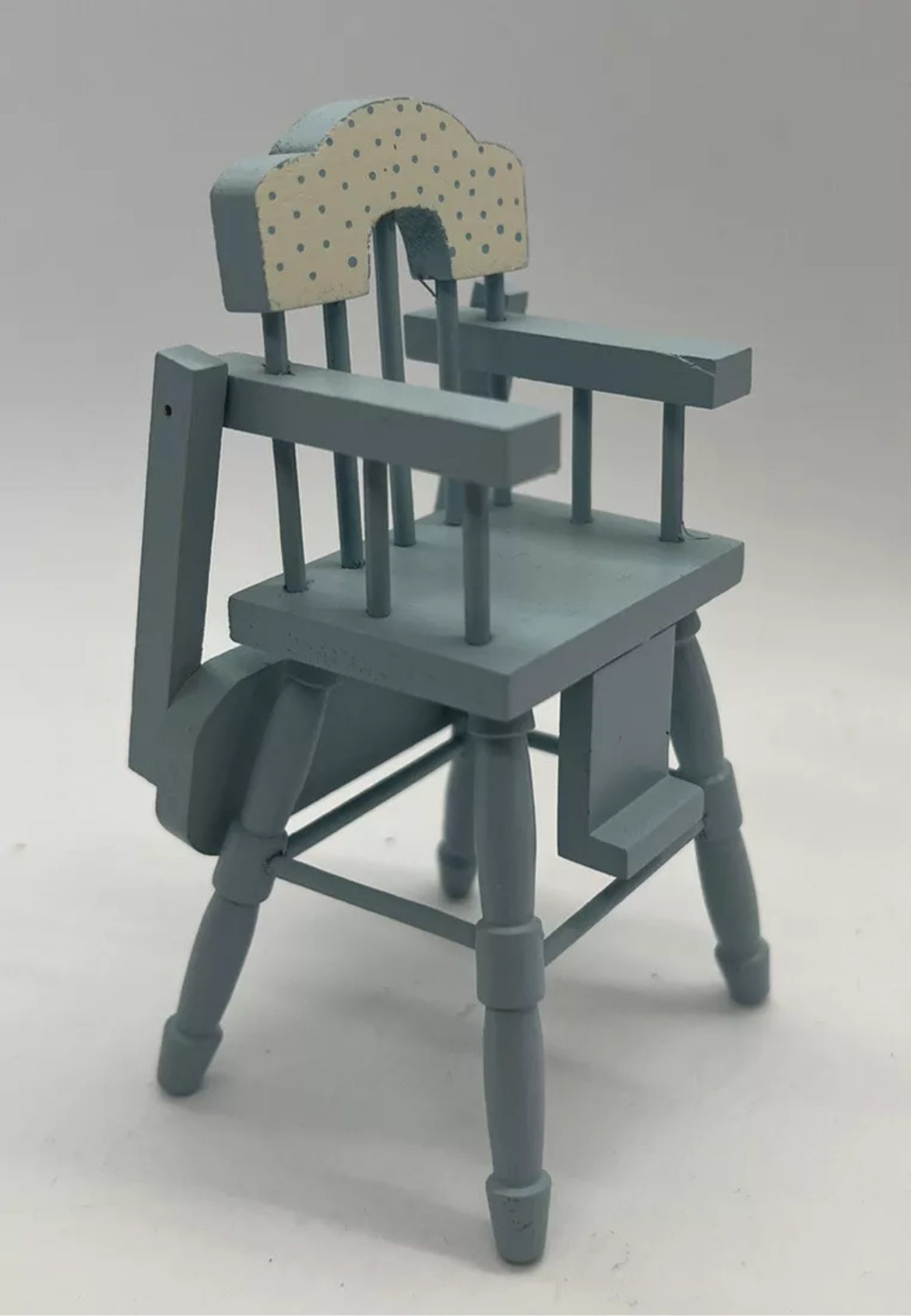 Dolls House high chair blue