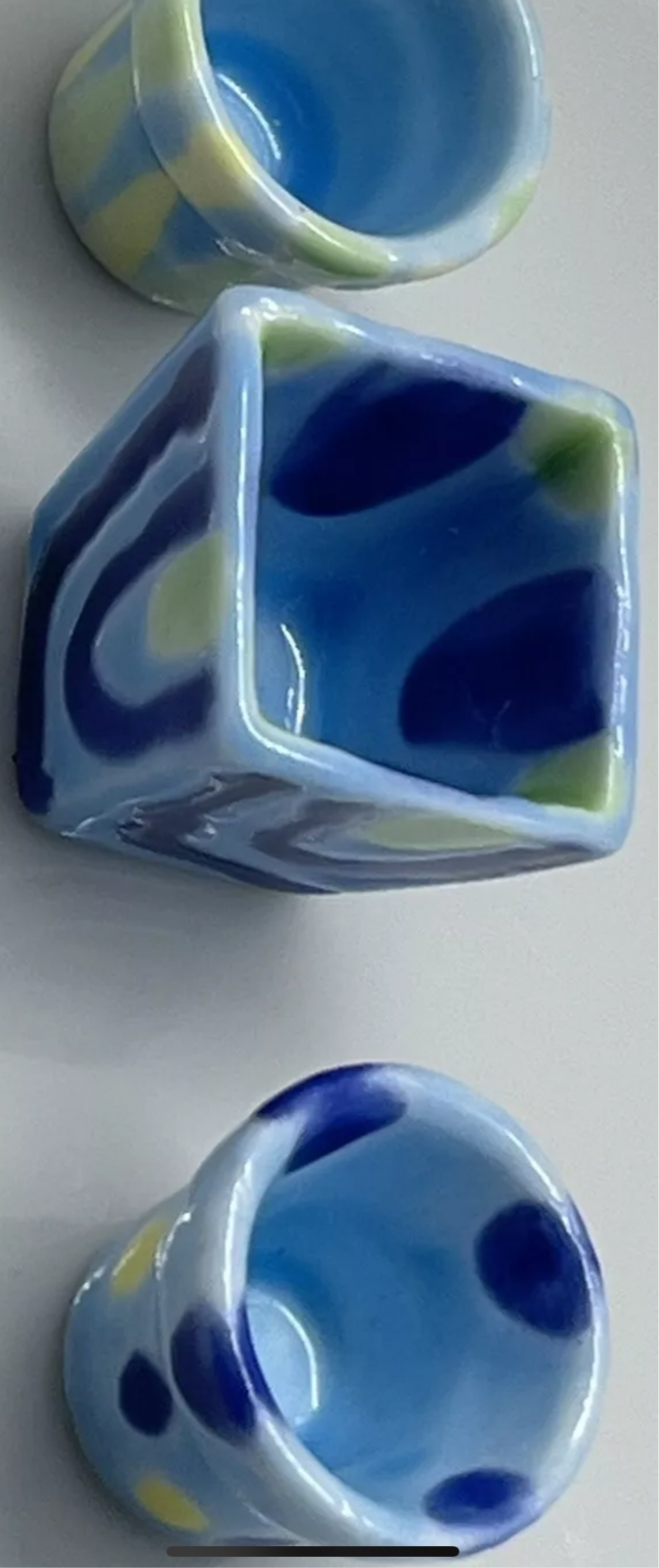 Dolls house ceramic pot set