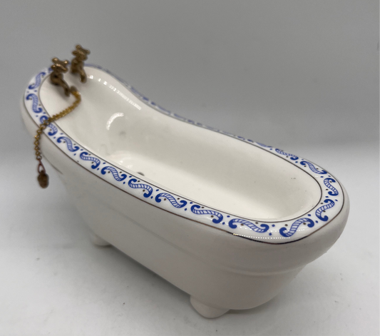 Dolls house porcelain bath