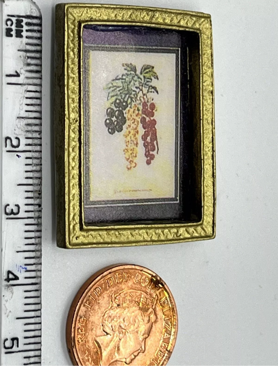 Dolls house print in frame small