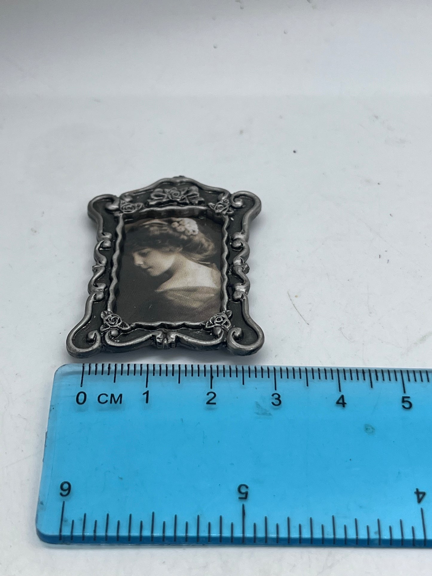 Dolls house Victorian medium print in metal frame