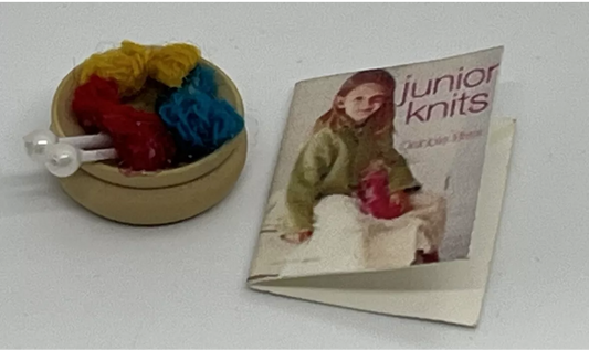 Dolls house sewing knitting accessories haberdashery set