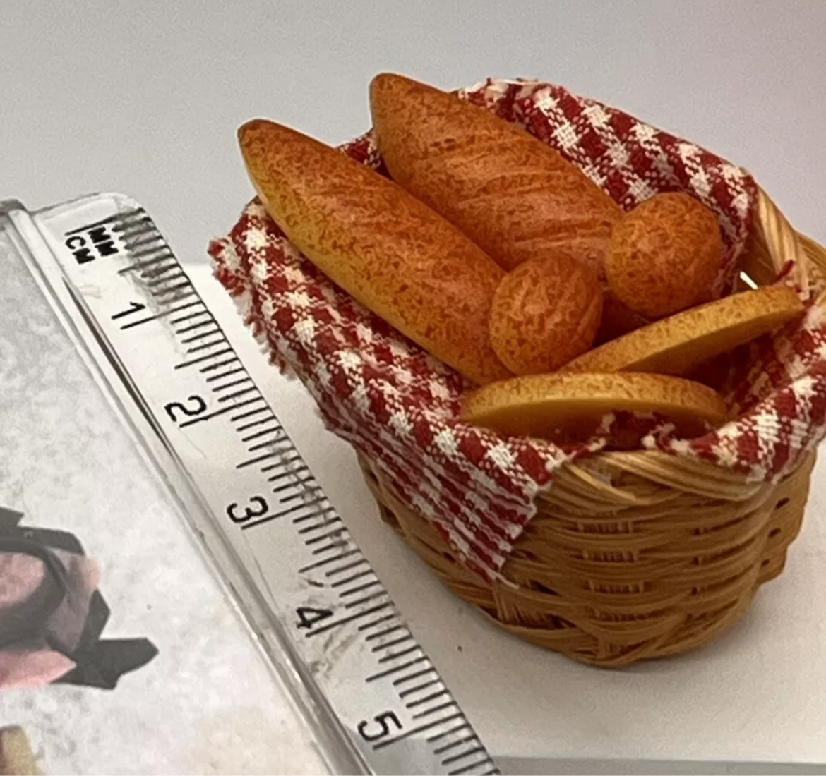 Dolls house bread basket bakery