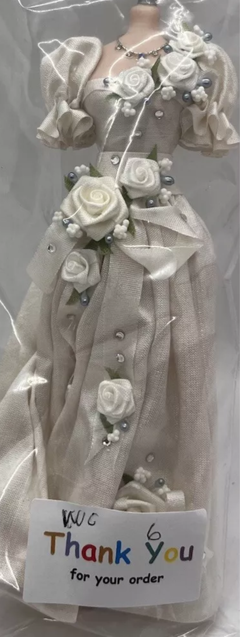 Dolls house mannequin bridal shop wedding