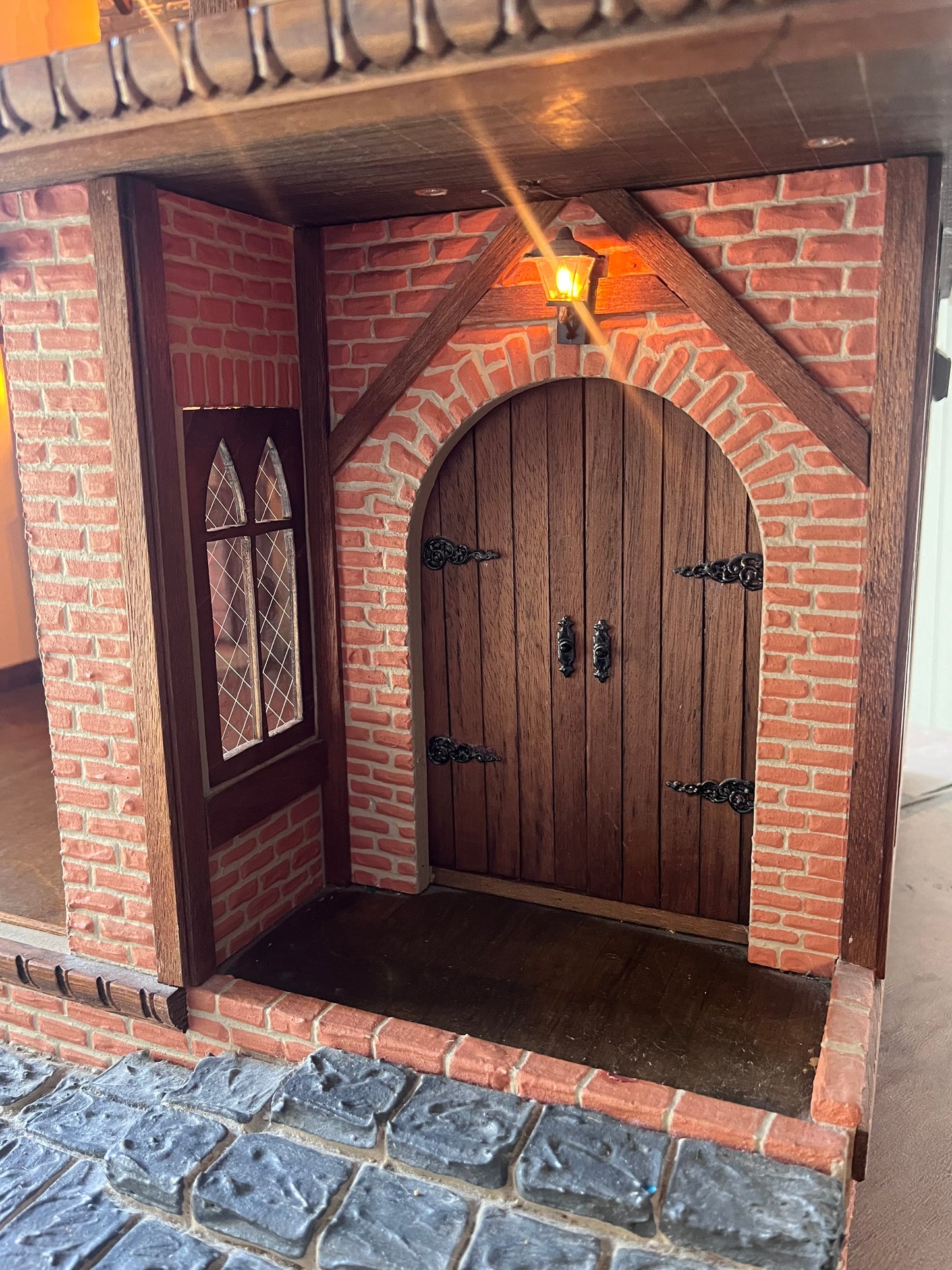 Large hand crafted dolls house with full electrics 1/12th scale