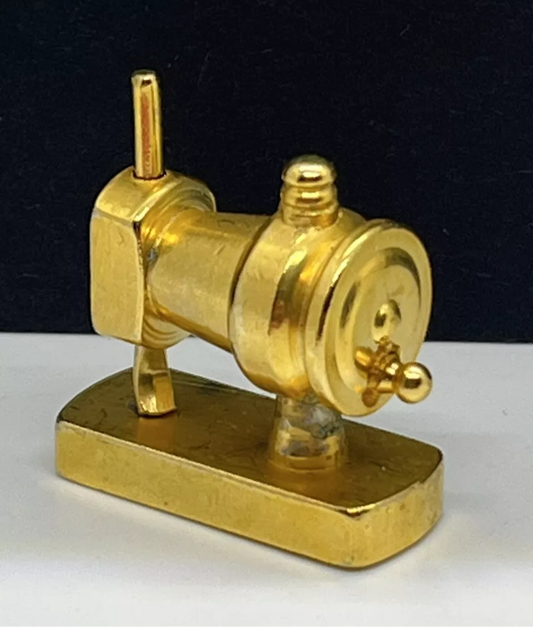 Dolls house sewing machine metal