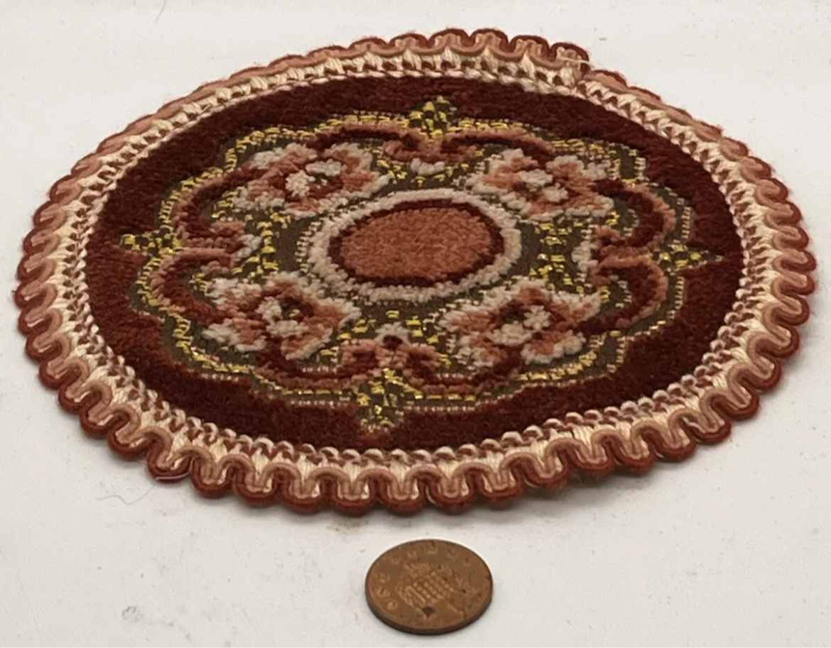 Dolls house plush rug 5 plus inches
