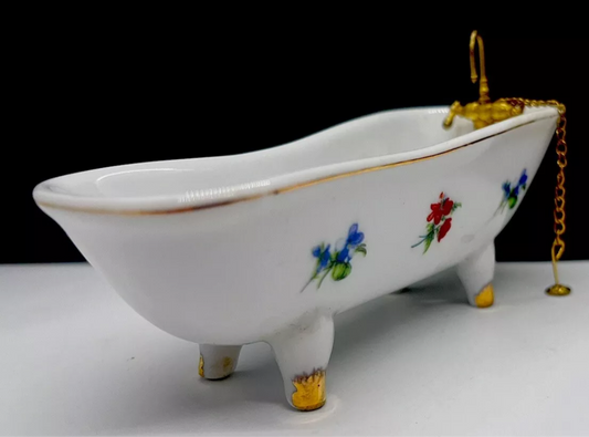 Dolls house porcelain bath