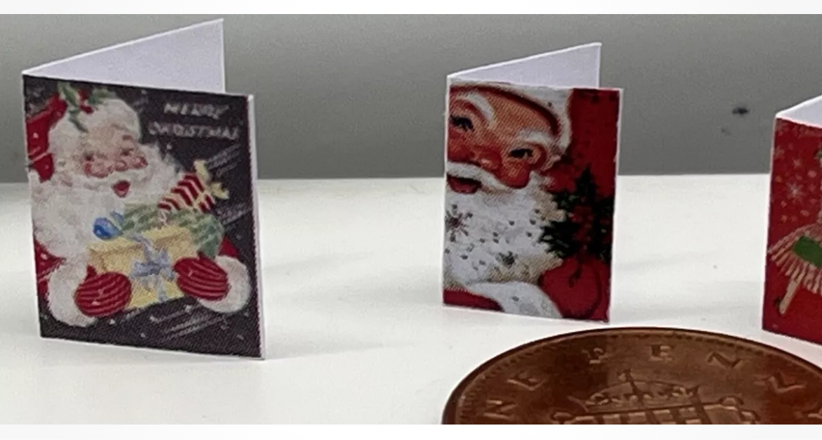 Dolls house Christmas cards set of 5