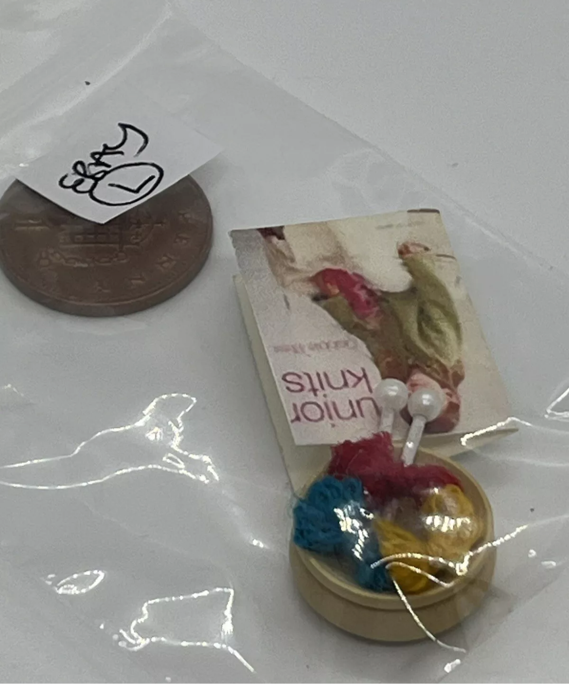 Dolls house sewing knitting accessories haberdashery set