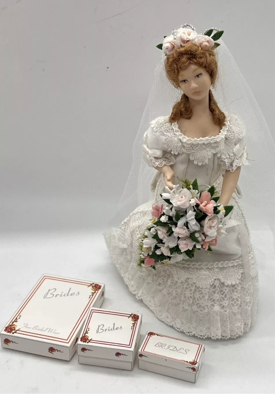 Dolls house wedding bridal boxes new x 3