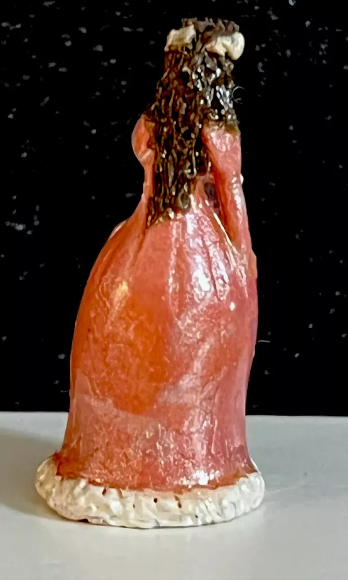 Dolls house signed ornamental lady