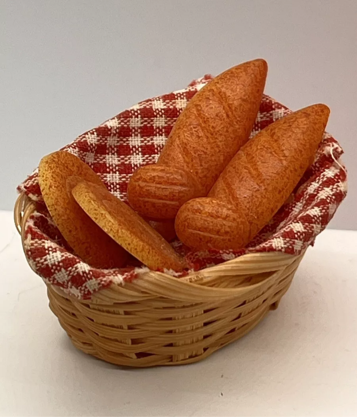 Dolls house bread basket bakery