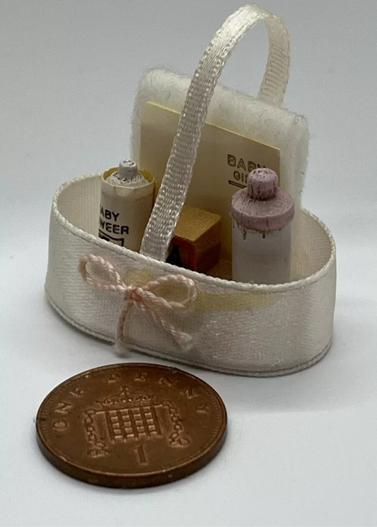 Dolls house nursery basket