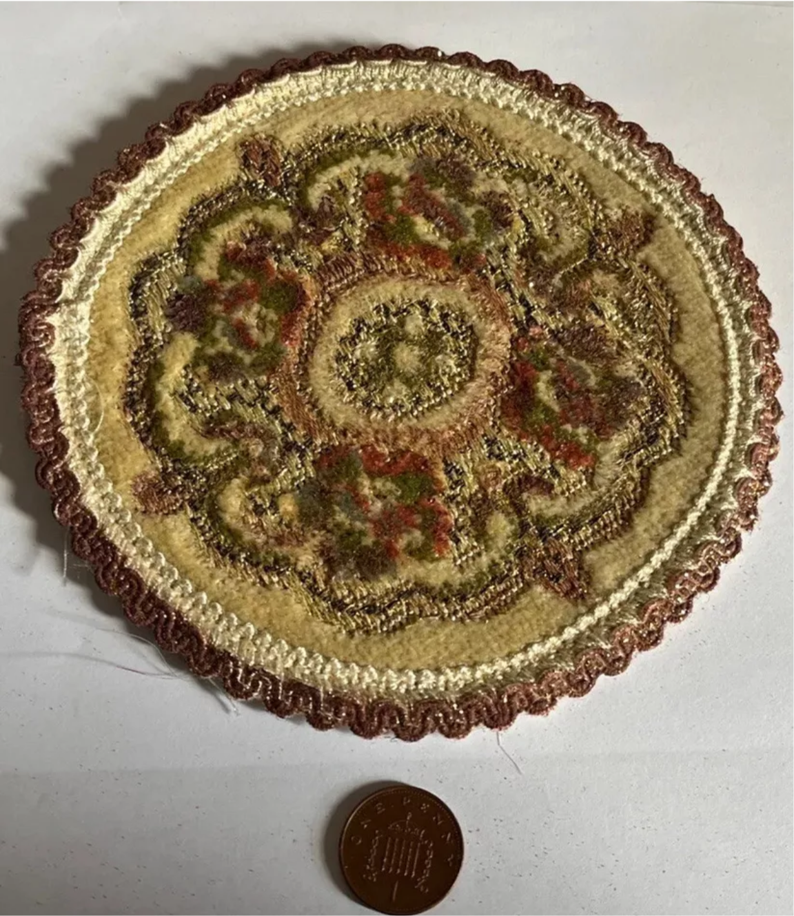 Dolls house plush rug 5 plus inches