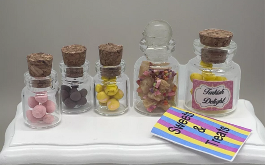 Dolls house sweet shop sweets set new