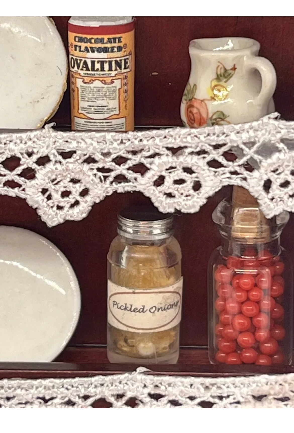 Dolls House Victorian kitchen dresser & all accessories