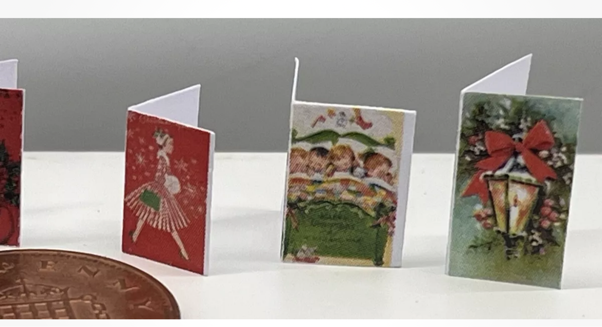 Dolls house Christmas cards set of 5