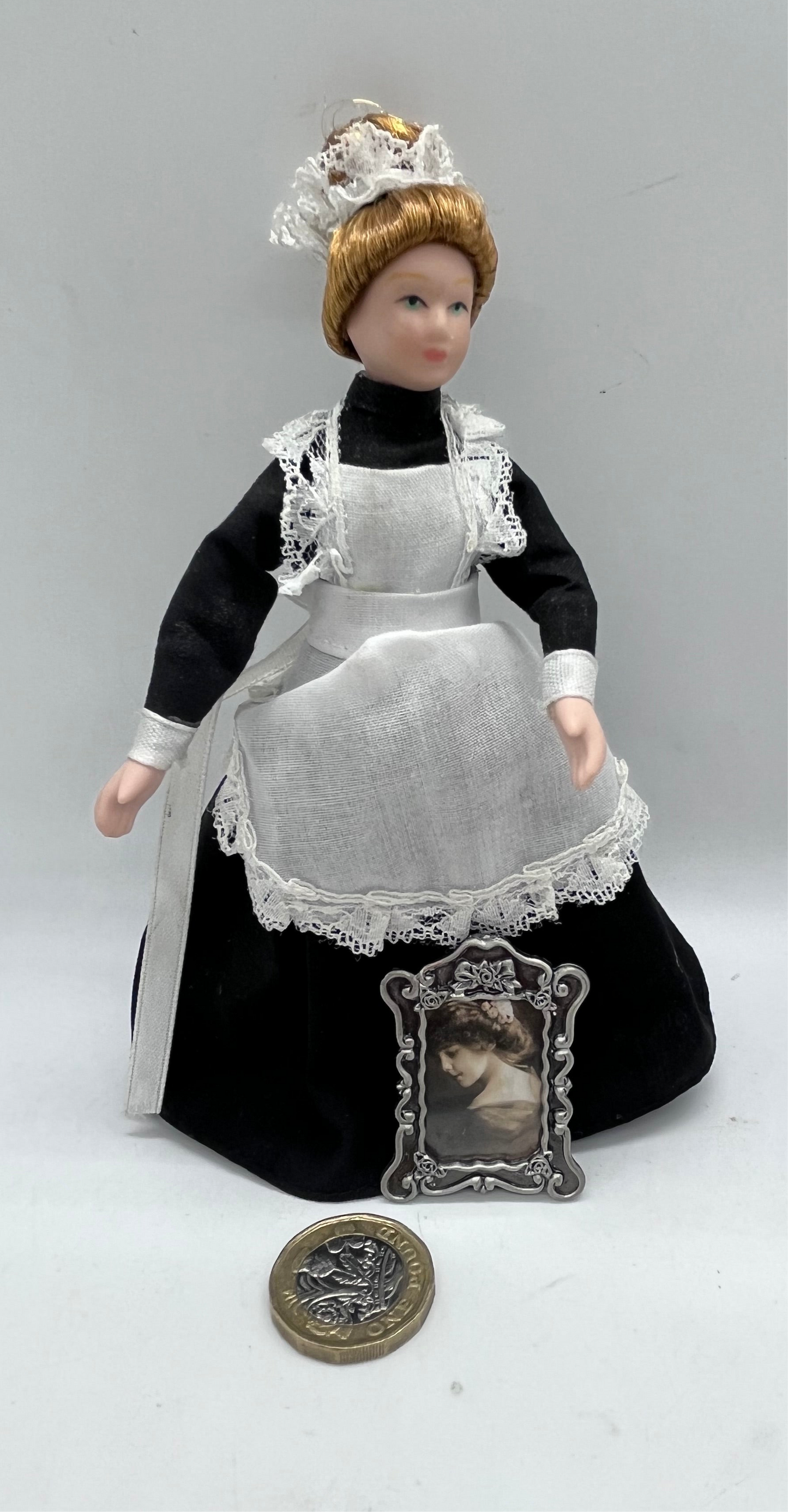 Dolls house Victorian medium print in metal frame
