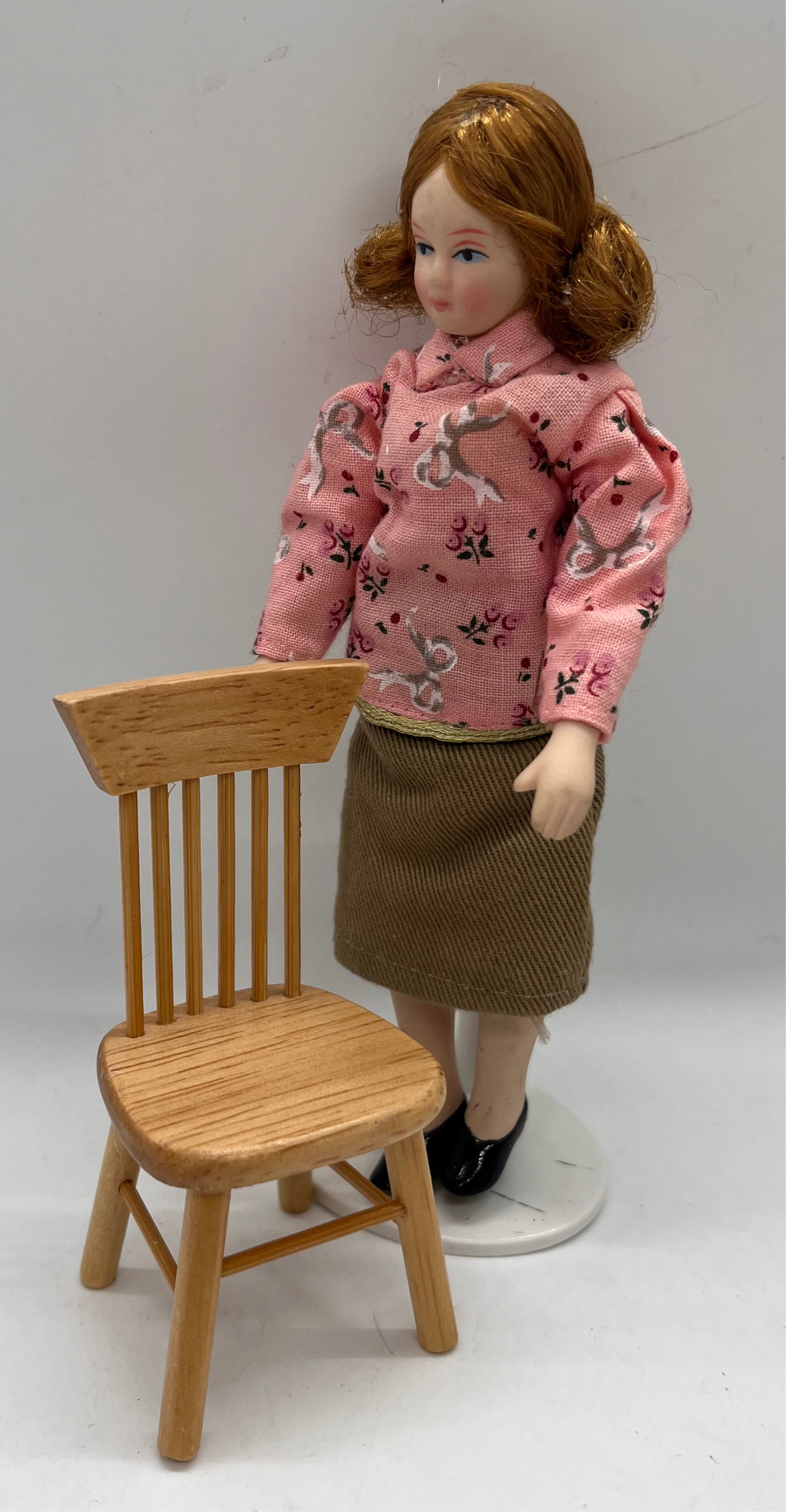 Dolls house chair pine