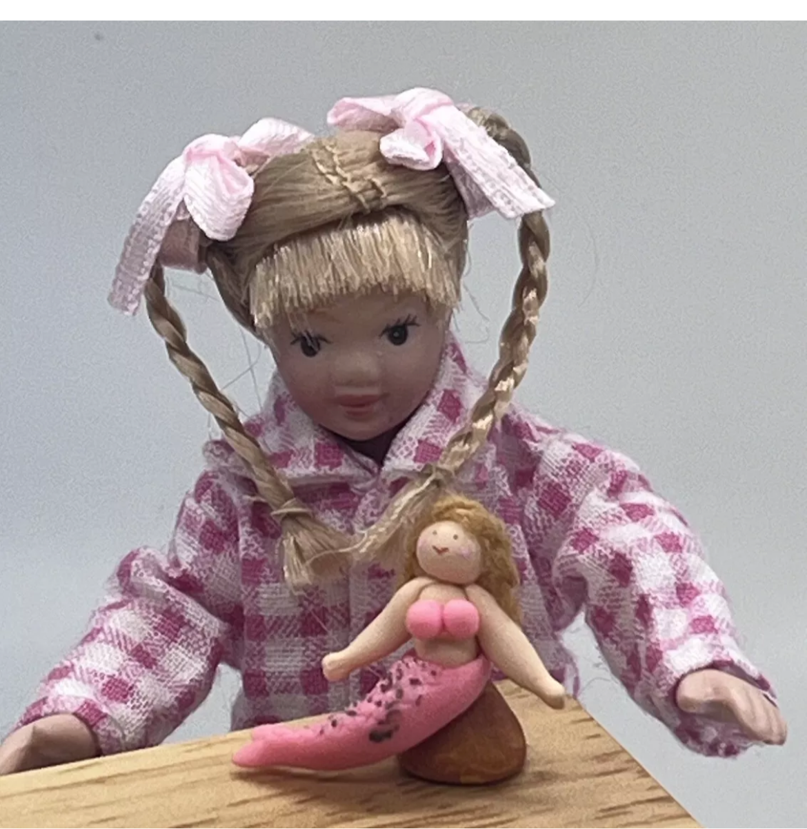 Dolls house handmade mermaid ornamental