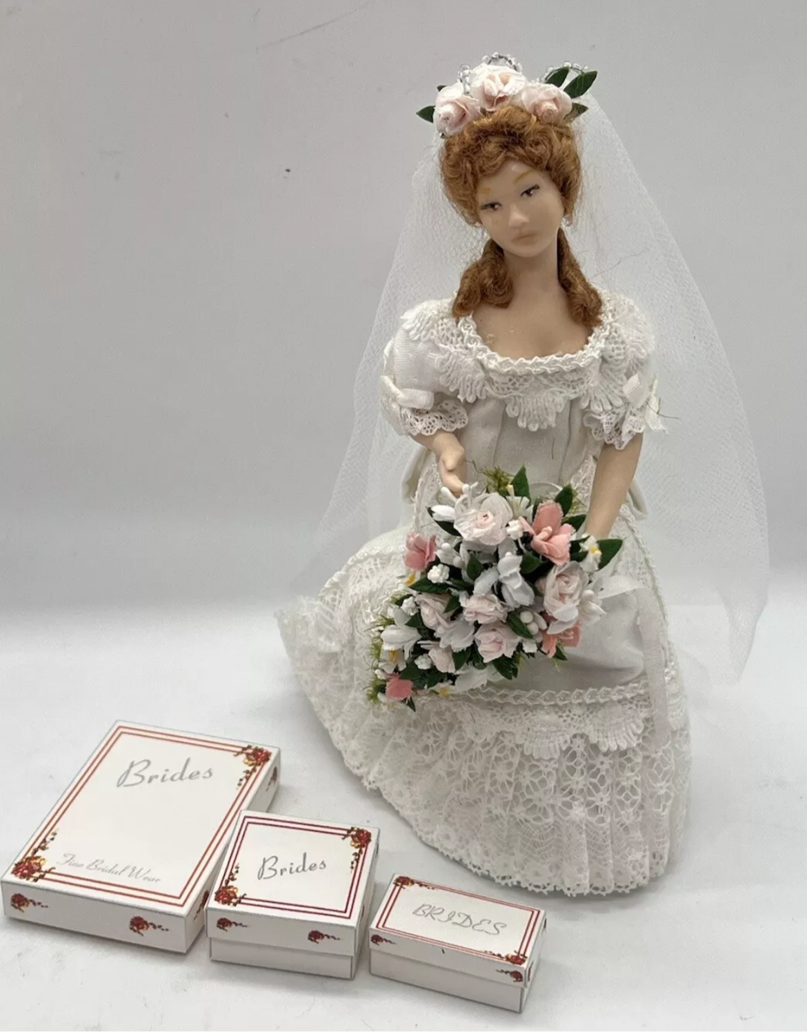 Dolls house wedding bridal boxes new x 3