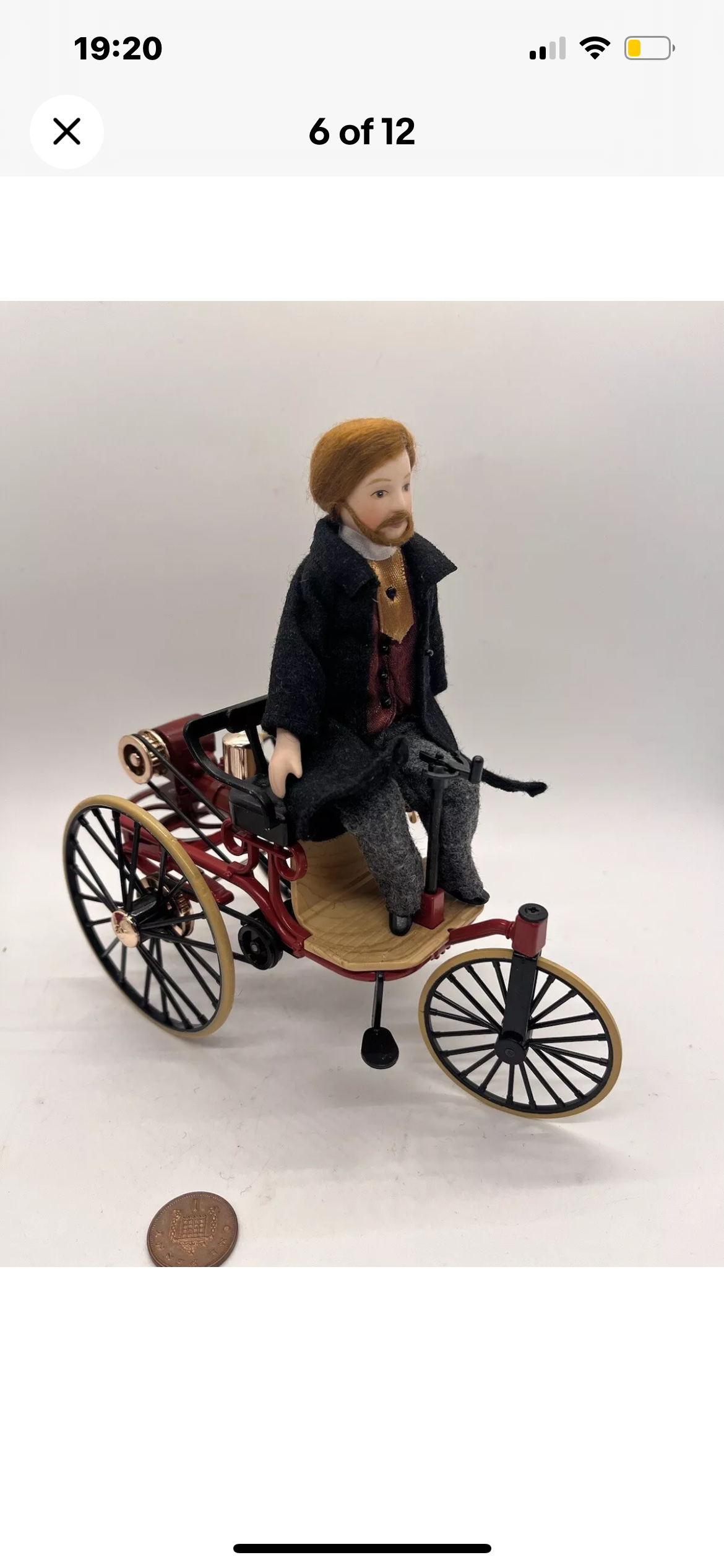 Dolls house new Victorian car in box