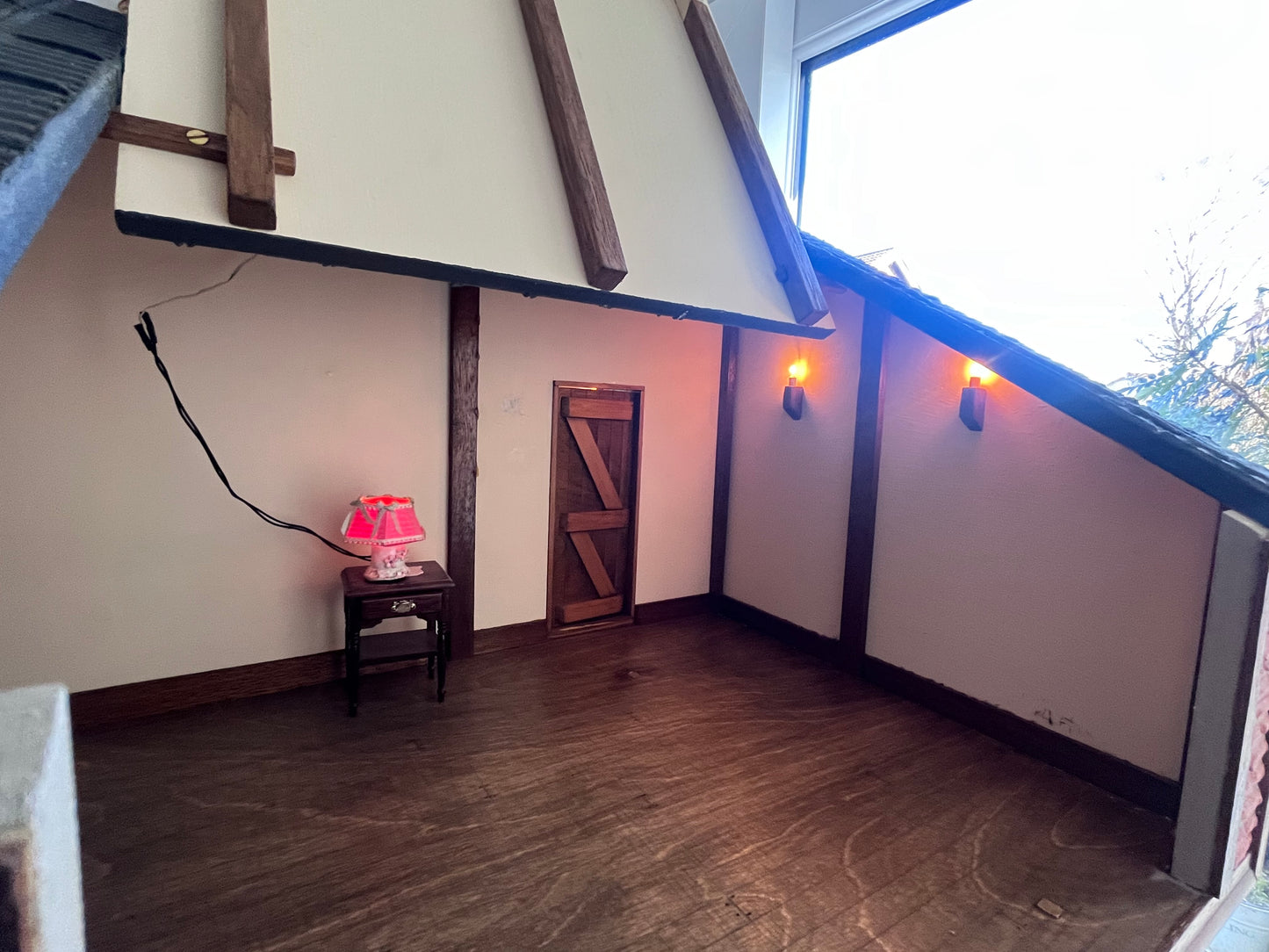 Large hand crafted dolls house with full electrics 1/12th scale
