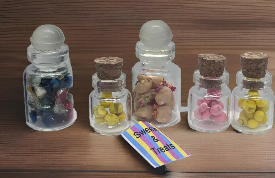 Dolls house sweet shop sweets set