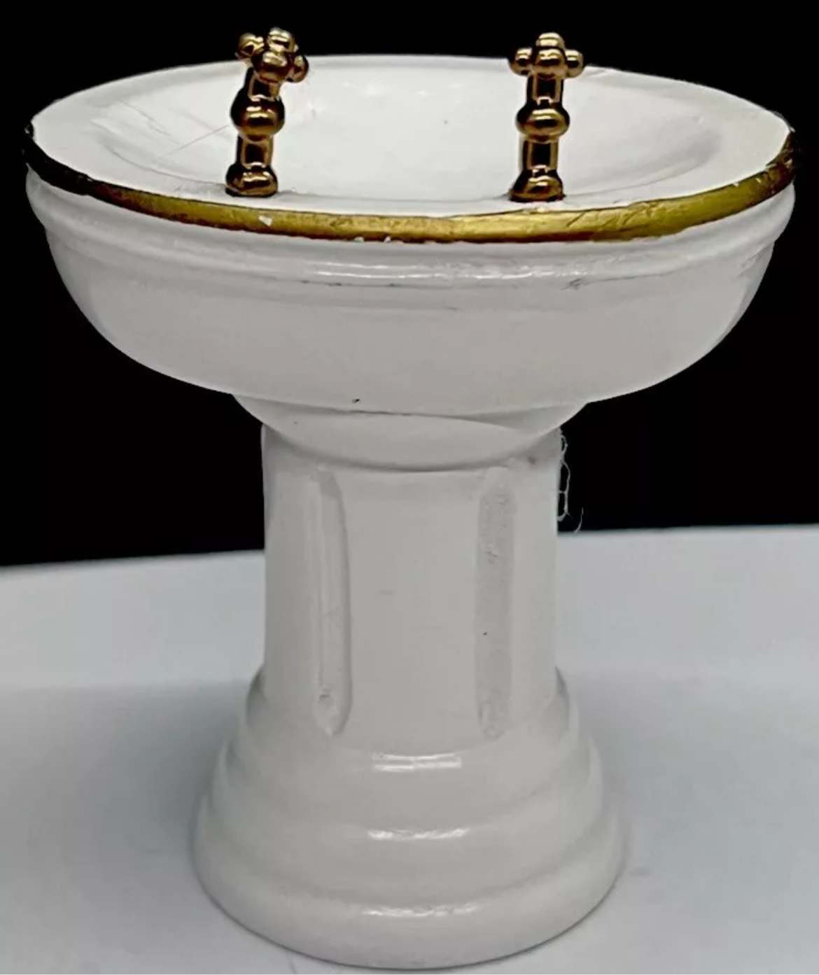 Dolls house wooden sink