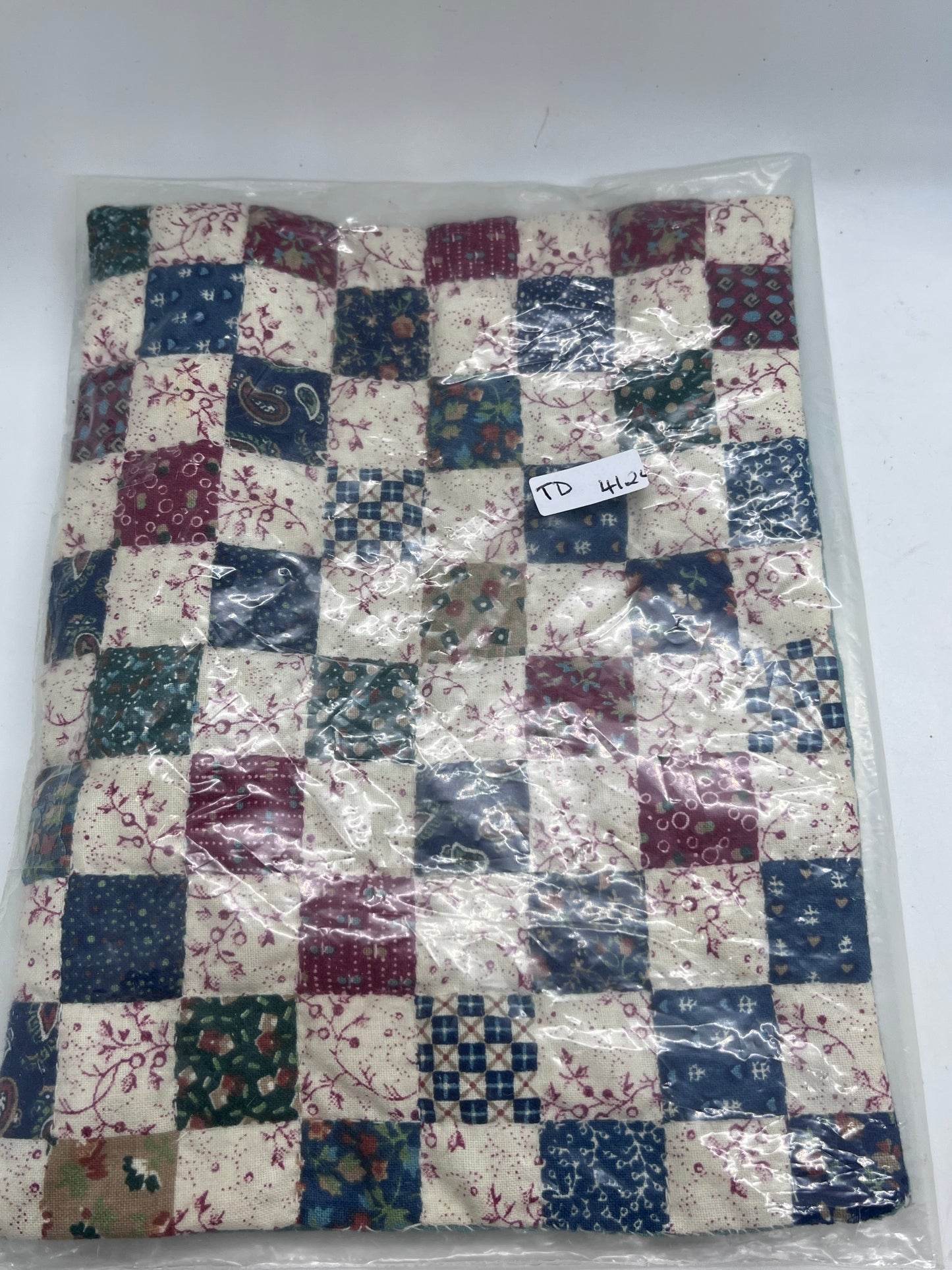 Dolls house bedding patchwork quilt double handmade??