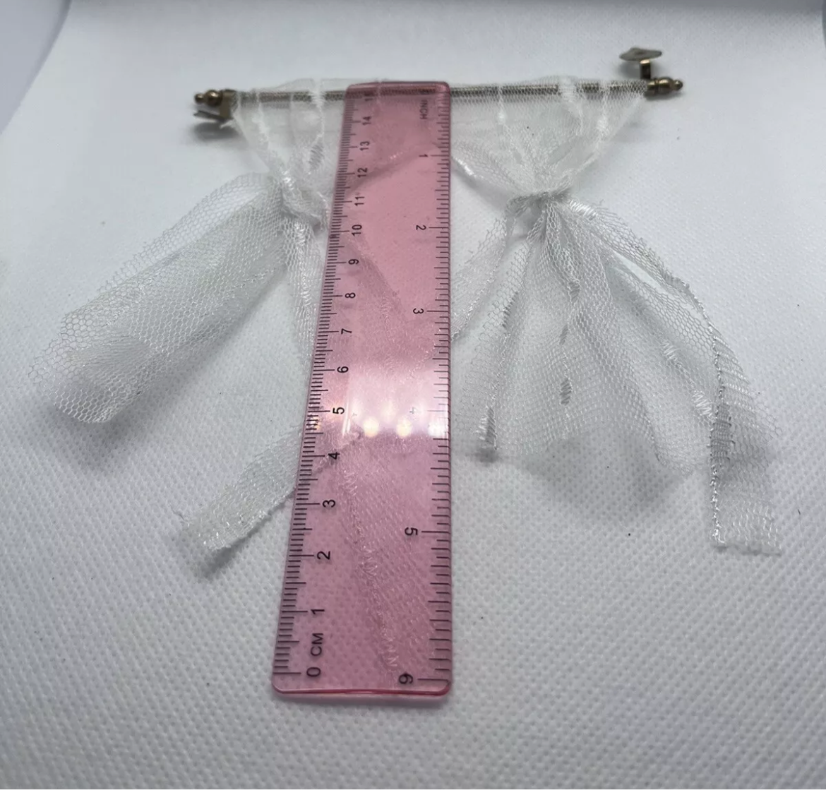 Dolls house 8 curtain poles brackets and screws free nets
