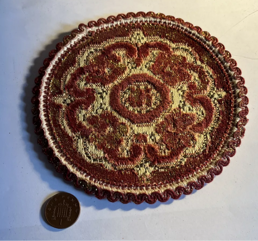 Dolls house plush rug 5 plus inches