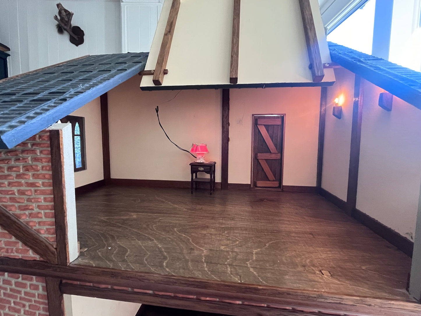 Large hand crafted dolls house with full electrics 1/12th scale