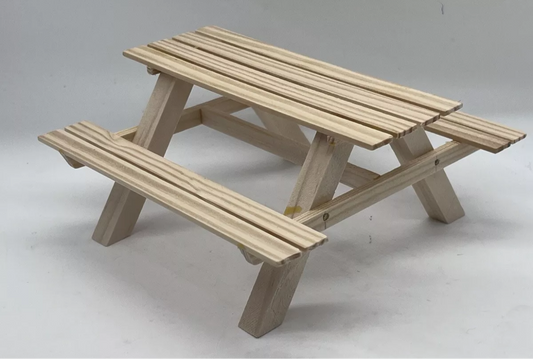 Dolls house picnic bench