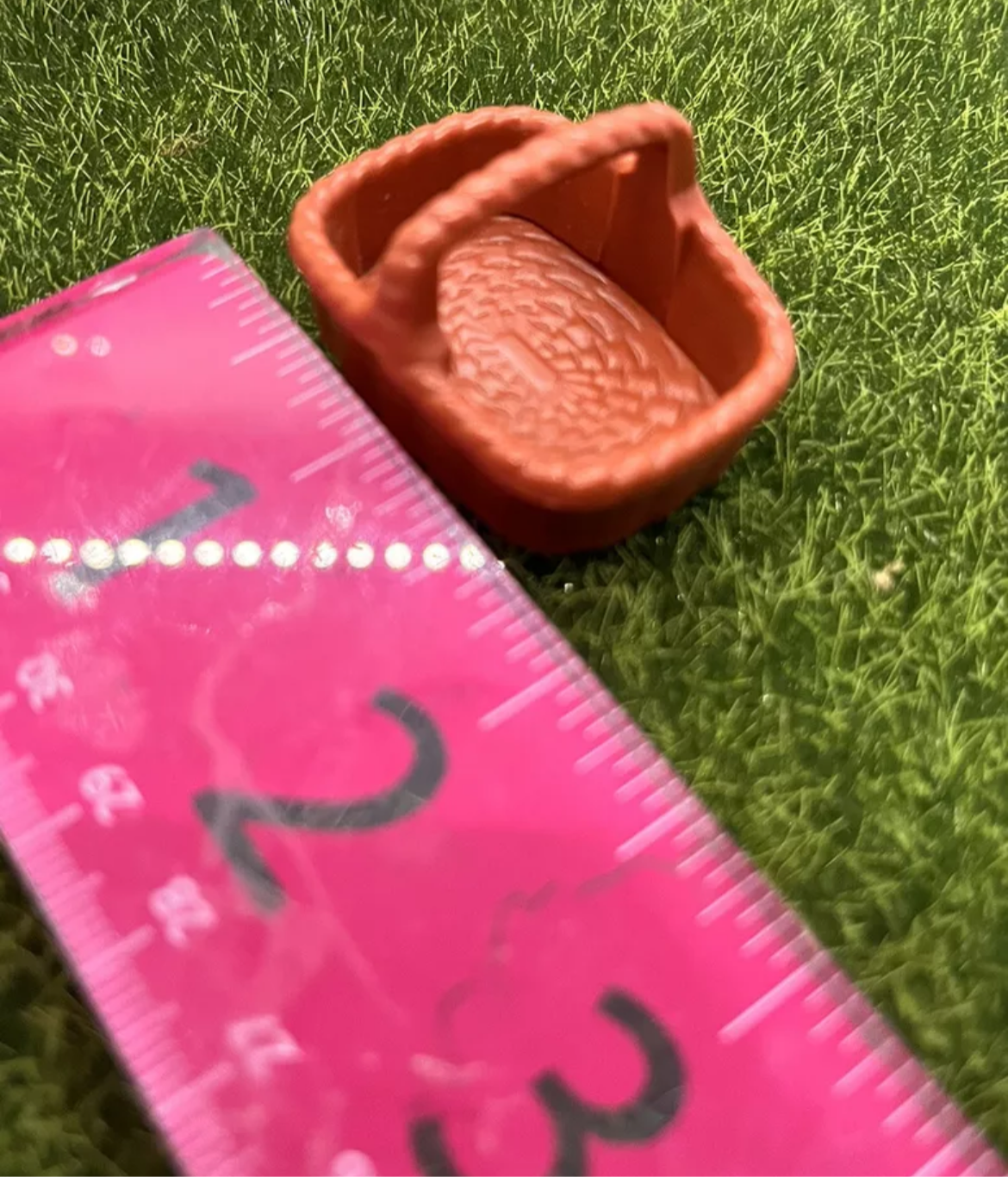 Dolls house plastic basket