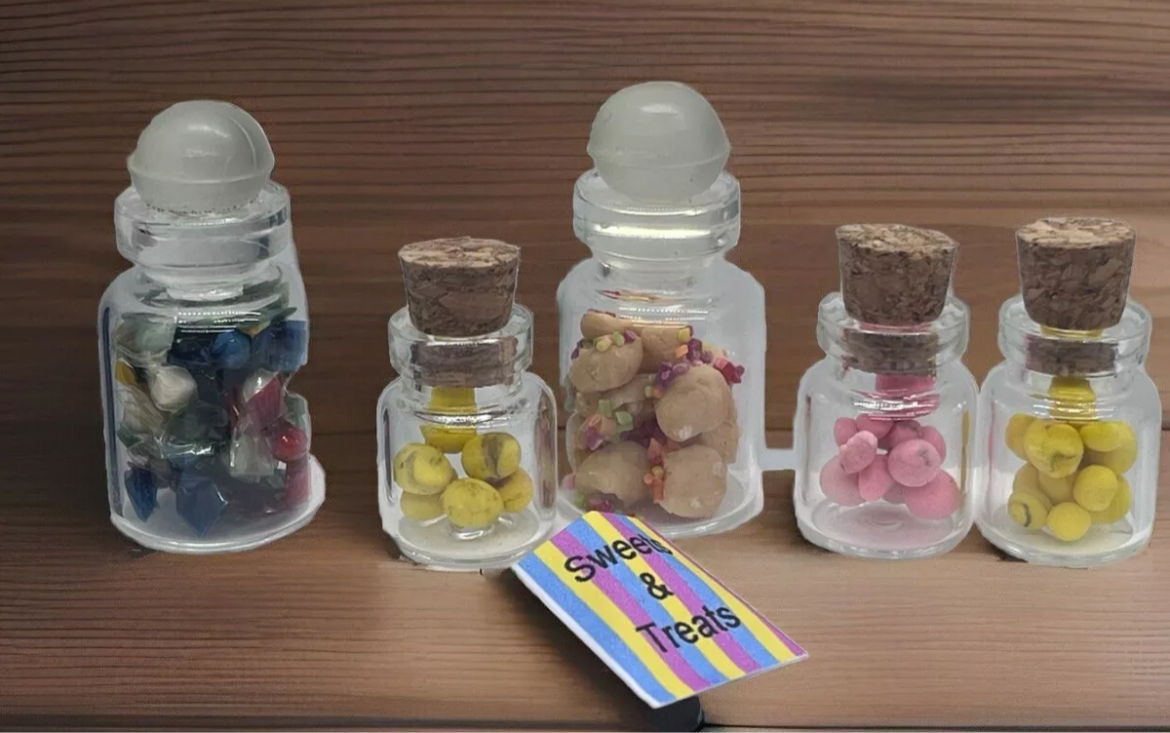Dolls house sweet shop sweets set