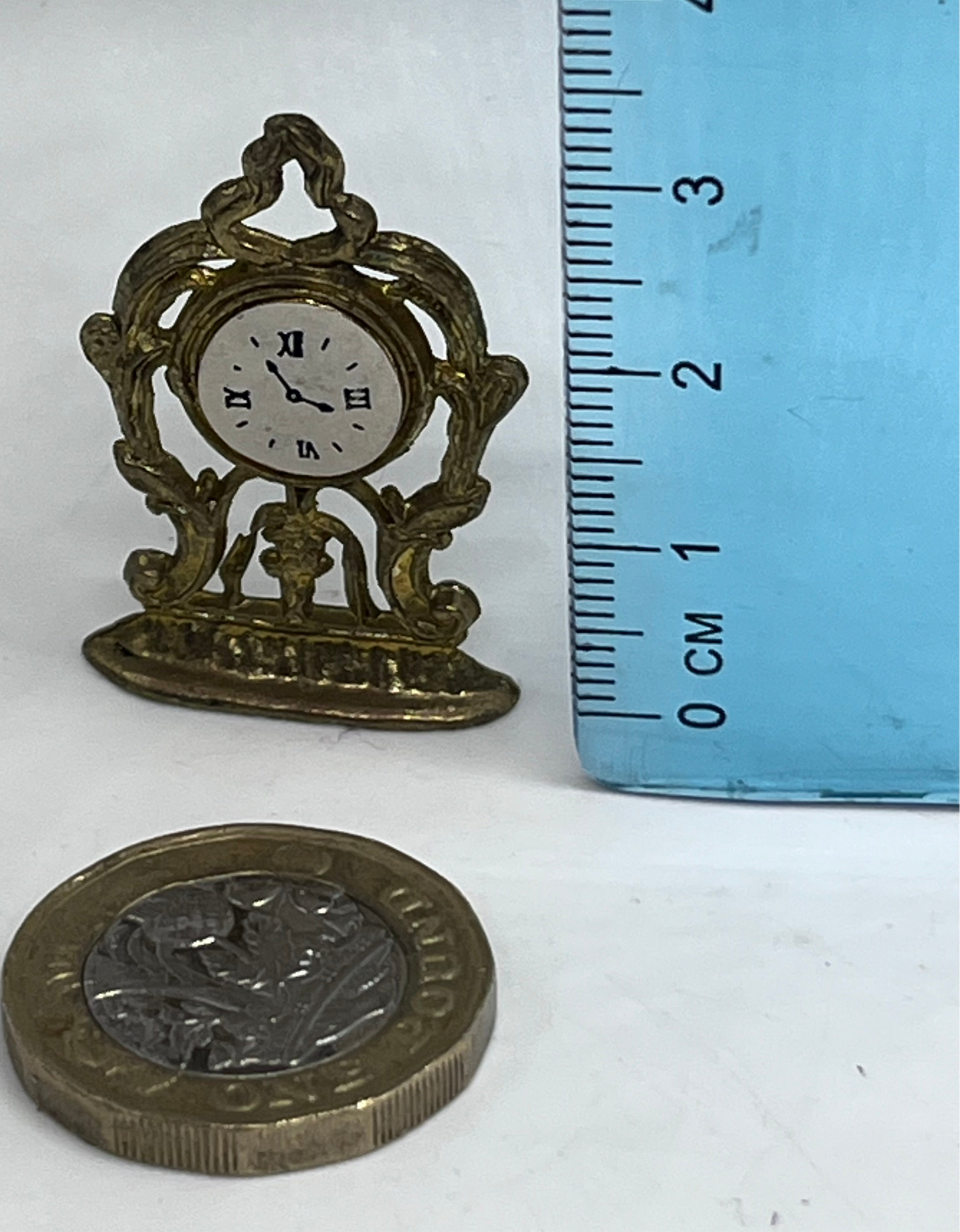 Dolls house victorian mantle clock