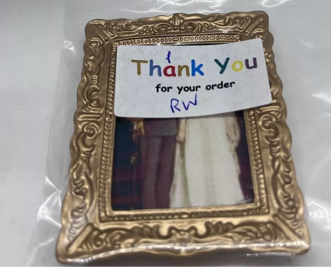 Dolls house print in frame royal wedding
