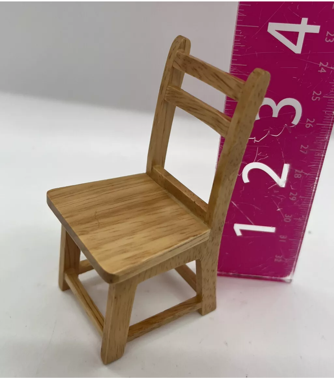 Dolls house chair pine wood