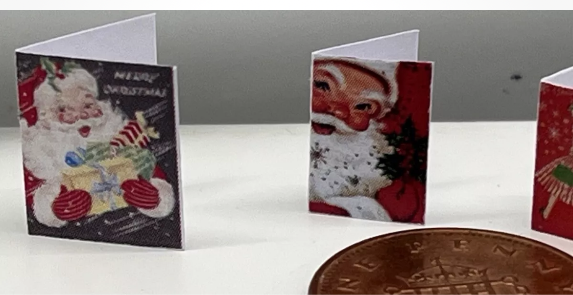 Dolls house Christmas cards set of 5