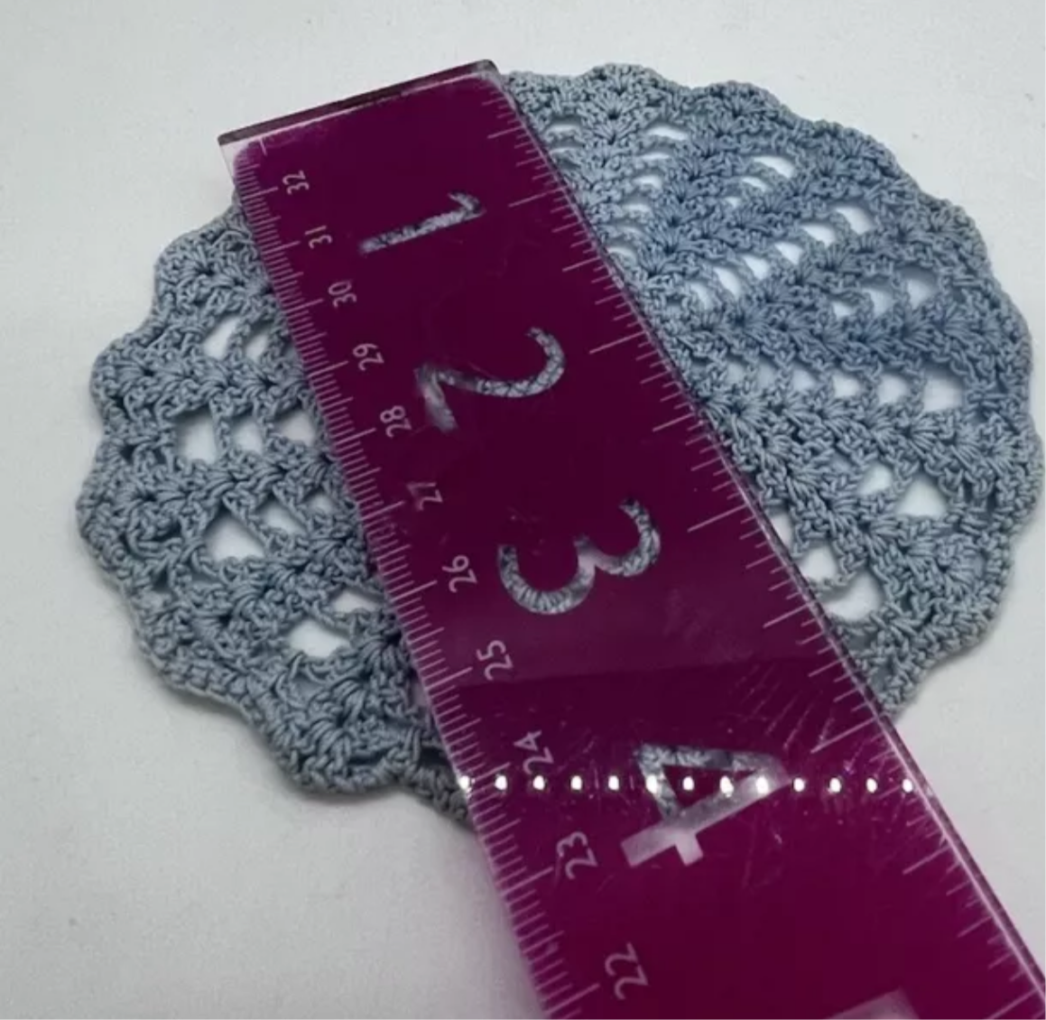 Dolls house crochet handmade table cloth new