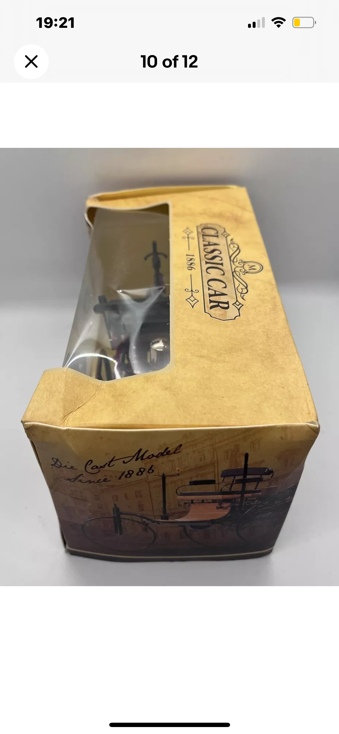 Dolls house new Victorian car in box