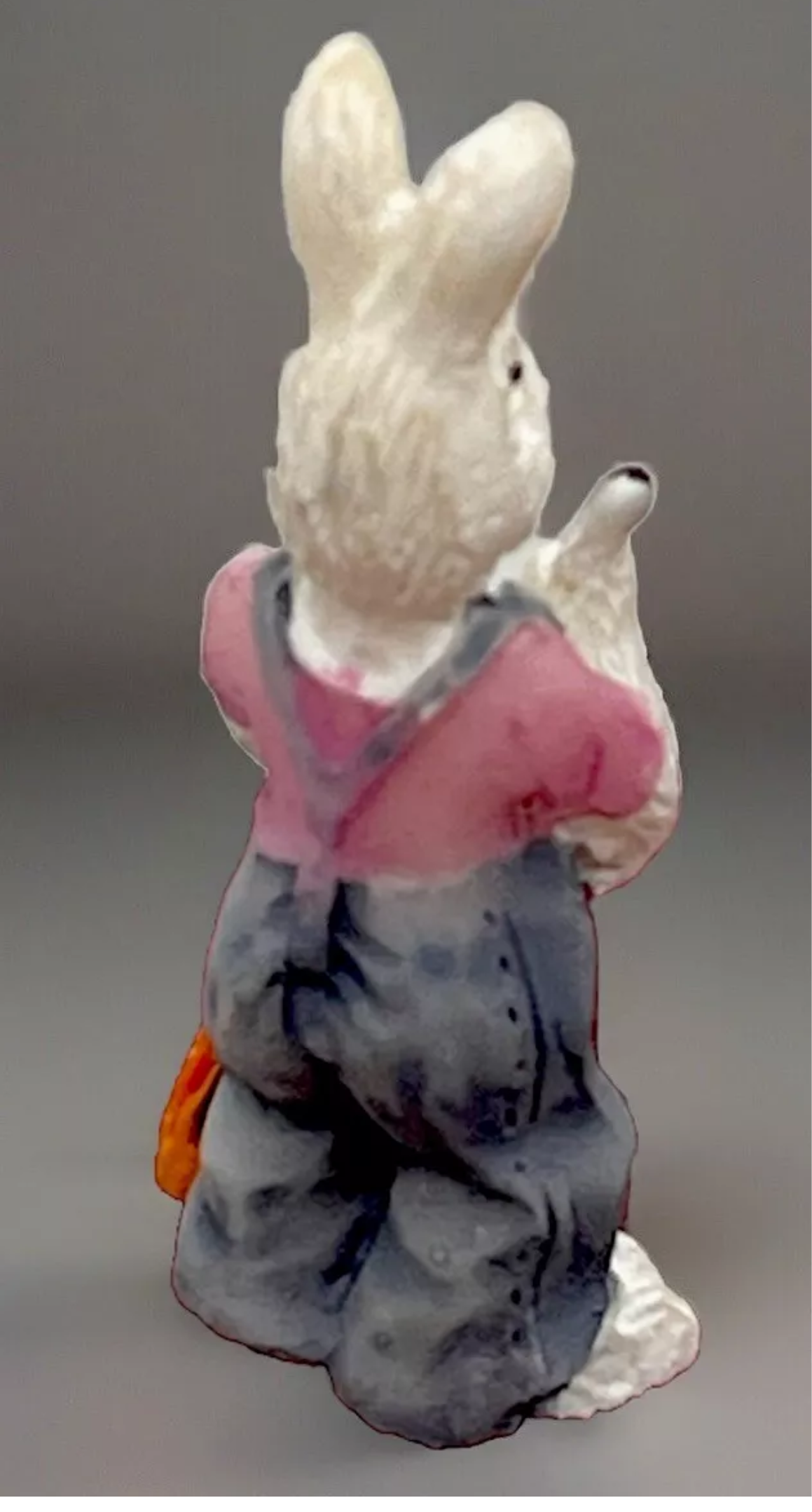 Dolls house ornamental resin Reggie rabbit