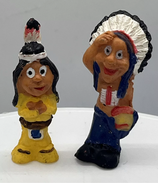 Dolls house cowboy and Indian 1940, 1950, 1960